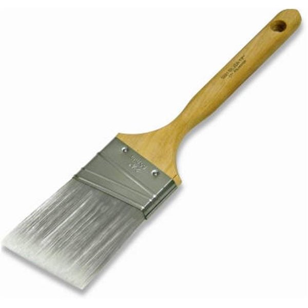 Wooster Wooster Brush 5221-1 1-2 1.5 in. Angle Chisel Trim Polyester Paint Sash Brush; White & Silver 104358